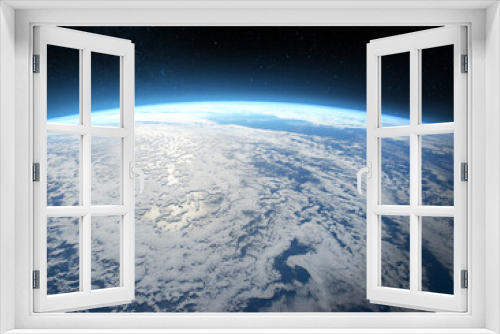 Fototapeta Naklejka Na Ścianę Okno 3D - Earth observation from the outer space. Elements of this image furnished by NASA. 
