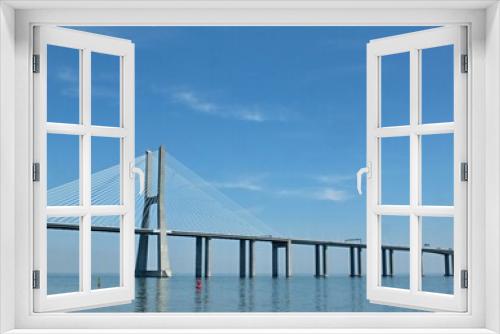Fototapeta Naklejka Na Ścianę Okno 3D - Vasco da Gama bridge in Lisbon - Portugal