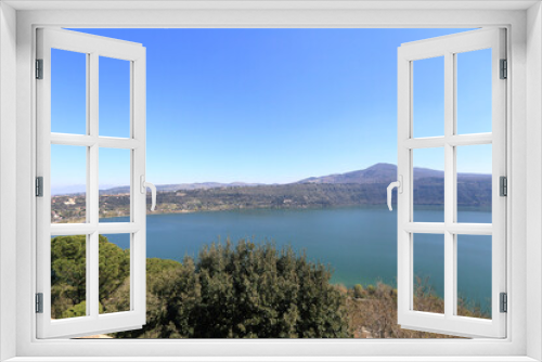Fototapeta Naklejka Na Ścianę Okno 3D - sunny day at Lake Albano in Italy