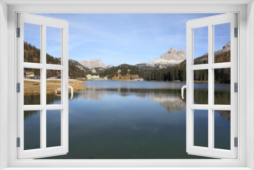 Fototapeta Naklejka Na Ścianę Okno 3D - lake Misurina of Dolomites, Italy