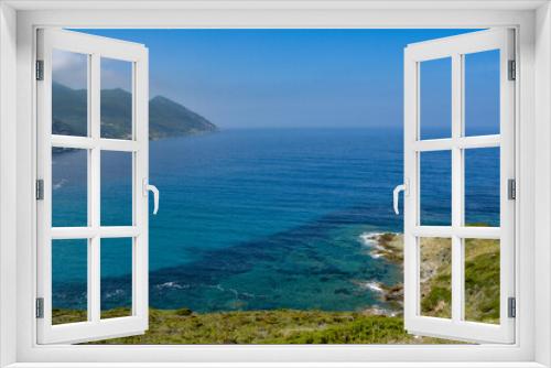Fototapeta Naklejka Na Ścianę Okno 3D - Cap Corse western coastline. Corsica, France