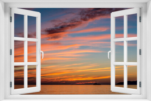 Fototapeta Naklejka Na Ścianę Okno 3D - Sunset on Superior Lake