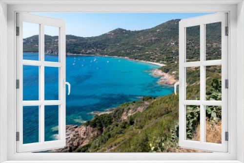 Fototapeta Naklejka Na Ścianę Okno 3D - Corsica France paradise beach with turquoise water