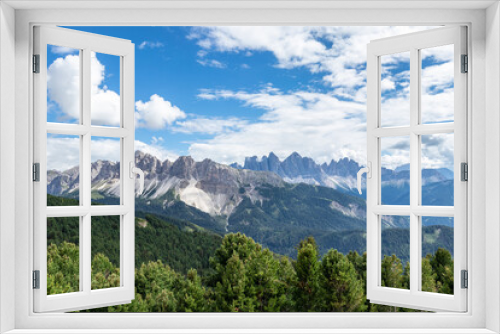 Fototapeta Naklejka Na Ścianę Okno 3D - Landscape panorama of Seiser Alm in South Tyrol, Italy