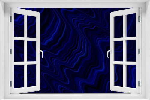 Dark BLUE vector background with curved lines.