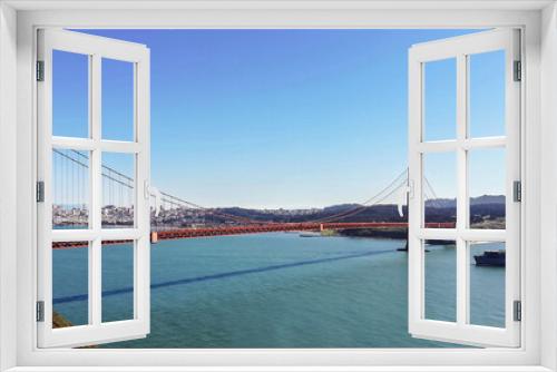 Fototapeta Naklejka Na Ścianę Okno 3D - golden gate bridge background