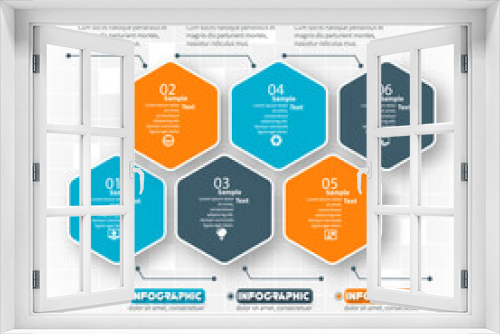 Abstract 3D Paper Infographics. Business template .Vector illustration