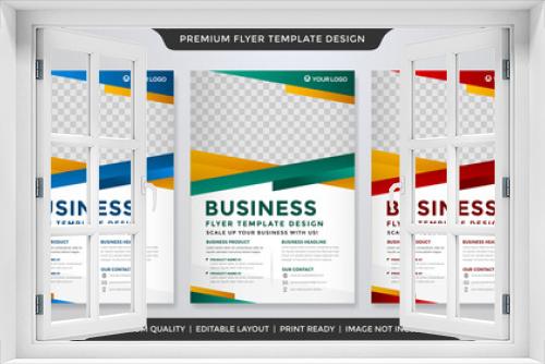 minimalist business flyer template with minimalist layout and modern concept use for promotion and product catalog