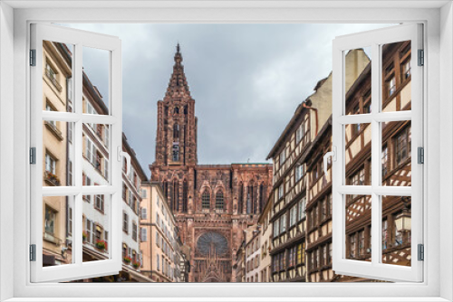 Fototapeta Naklejka Na Ścianę Okno 3D - Strasbourg cathedral, France