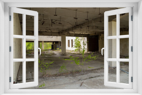 Fototapeta Naklejka Na Ścianę Okno 3D - Abandoned houses of Pripyat
