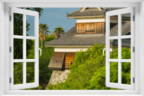 Fototapeta Naklejka Na Ścianę Okno 3D - 日本　熊本県熊本市、熊本城の戌亥櫓