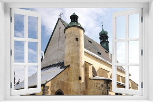 Fototapeta Naklejka Na Ścianę Okno 3D - Slovak church of St. Catherine in Banska Stiavnica