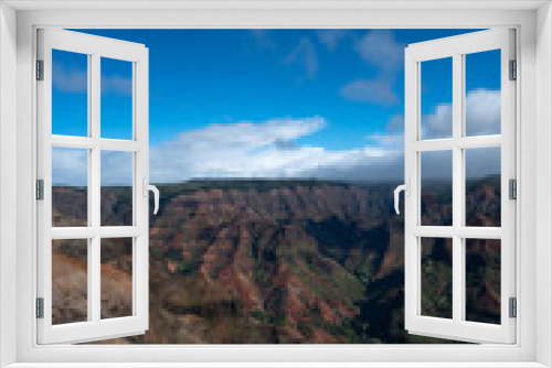 Fototapeta Naklejka Na Ścianę Okno 3D - Waimea Canyon State Park, located on the oldest Hawaiian island of Kaua'i, is known as the 