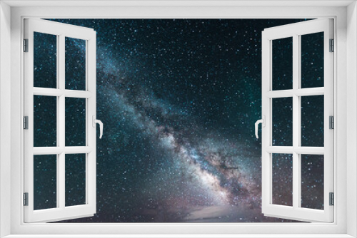 Fototapeta Naklejka Na Ścianę Okno 3D - Beautiful dreamy starry sky close-up at night