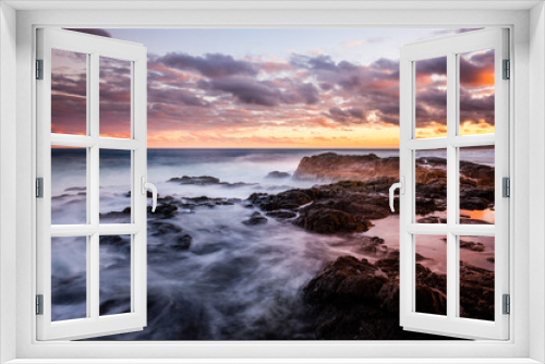 Fototapeta Naklejka Na Ścianę Okno 3D - Amazing Sunset Scape at Bushrangers Bay