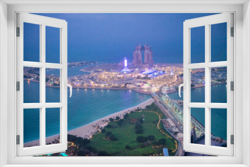 Fototapeta Naklejka Na Ścianę Okno 3D - ABU DHABI, UAE - DECEMBER 8, 2016: Atlantis Hotel in Abu Dhabi. Jumeirah Island.
