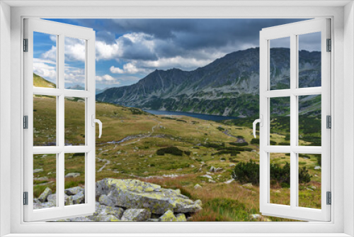 Fototapeta Naklejka Na Ścianę Okno 3D - Summer landscapes of the High Tatras Mountains with beautiful views of lakes and mountain houses