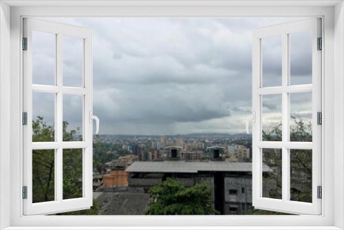 Fototapeta Naklejka Na Ścianę Okno 3D - Beautiful view of mumbai kalyan || landscape of kalyan city maharastra