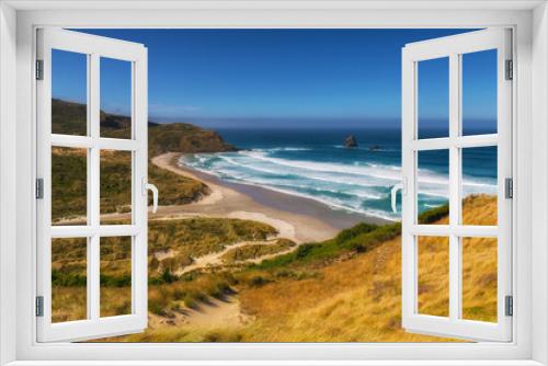 Fototapeta Naklejka Na Ścianę Okno 3D - Sandfly Bay, Otago Peninsula, New Zealand