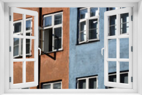 Fototapeta Naklejka Na Ścianę Okno 3D - Colourful buildings