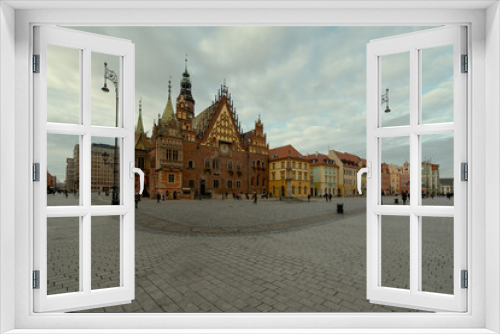 Fototapeta Naklejka Na Ścianę Okno 3D - Wrocław - rynek w czasie pandemii