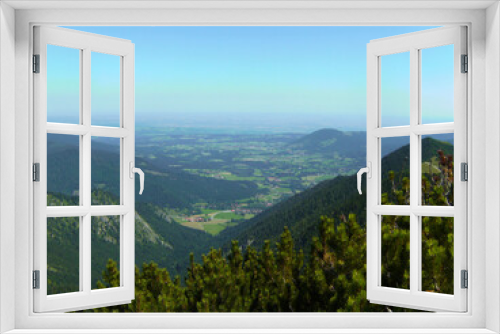 Fototapeta Naklejka Na Ścianę Okno 3D - Mountain tour to mountain Aiplspitz in Bavaria, Germay