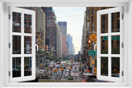 Fototapeta Naklejka Na Ścianę Okno 3D - New York City street view