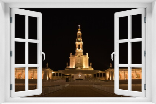 Fototapeta Naklejka Na Ścianę Okno 3D - Sanktuarium Matki Bożej Fatimskiej w Portugalii. Ośrodek pielgrzymkowy w miejscu objawień Matki Bożej