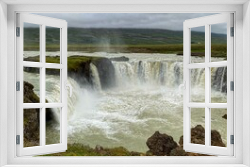 Fototapeta Naklejka Na Ścianę Okno 3D - Waterfall Godafoss iceland
