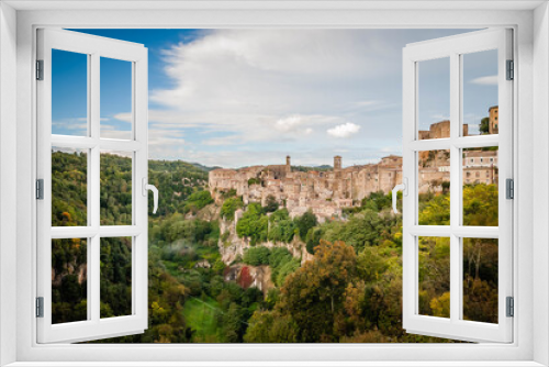 Fototapeta Naklejka Na Ścianę Okno 3D - The ancient village of Pitigliano in Tuscany, Italy