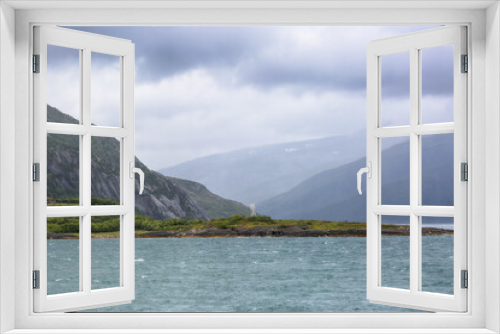 Fototapeta Naklejka Na Ścianę Okno 3D - Melfjord, Norway