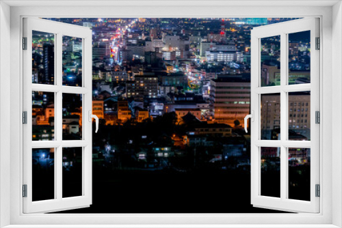 Fototapeta Naklejka Na Ścianę Okno 3D - 米子市の夜景（鳥取県米子市）