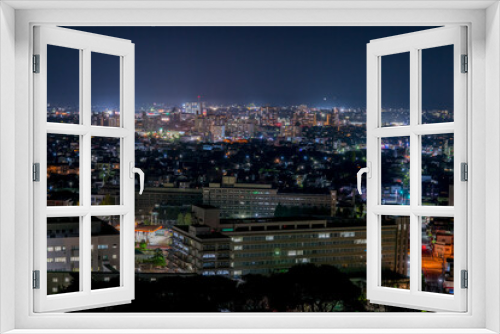 Fototapeta Naklejka Na Ścianę Okno 3D - 米子市の夜景（鳥取県米子市）