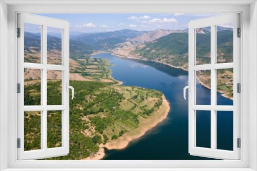 Fototapeta Naklejka Na Ścianę Okno 3D - Arda River meander and Kardzhali Reservoir, Bulgaria
