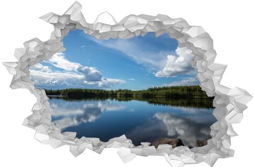 Beautiful landscape on the lake. Karelia