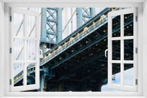 Fototapeta Naklejka Na Ścianę Okno 3D - Manhattan Bridge in New York City, USA.