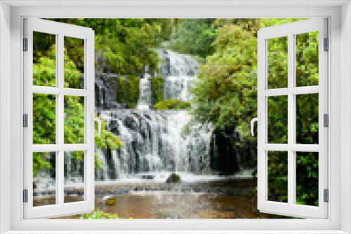 Fototapeta Naklejka Na Ścianę Okno 3D - Purakaunui Falls