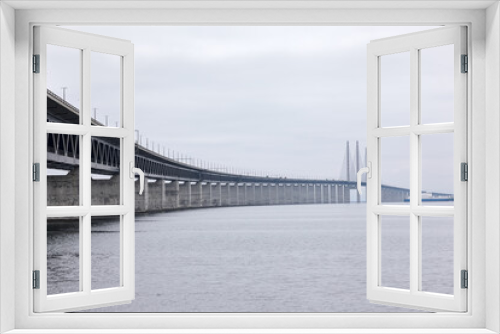 Fototapeta Naklejka Na Ścianę Okno 3D - Oresundsbron bridge