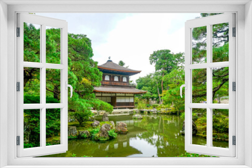 Fototapeta Naklejka Na Ścianę Okno 3D - 京都　銀閣寺