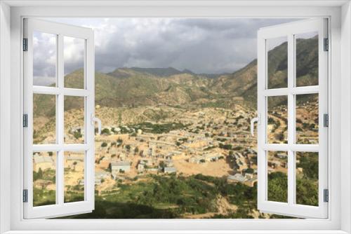 Fototapeta Naklejka Na Ścianę Okno 3D - Tigray, Ethiopia - 14 August 2018. : Small town near Alitena in Tigray region of Ethiopia