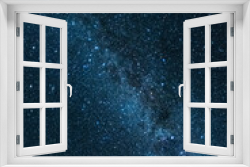 Fototapeta Naklejka Na Ścianę Okno 3D - night starry sky milky way