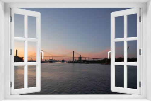 Fototapeta Naklejka Na Ścianę Okno 3D - Savannah River Silhouette