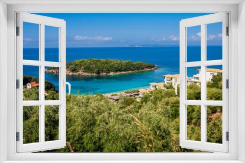 Fototapeta Naklejka Na Ścianę Okno 3D - View of Agia Paraskevi Beach near Syvota - Ionian Sea, Syvota, Greece