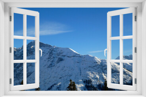 Fototapeta Naklejka Na Ścianę Okno 3D - Winter hiking tour to Pleisenspitze mountain, Tyrol, Austria