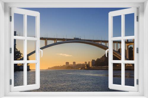 Fototapeta Naklejka Na Ścianę Okno 3D - Arrabida Bridge between Vila Nova de Gaia and Porto cities in Portugal
