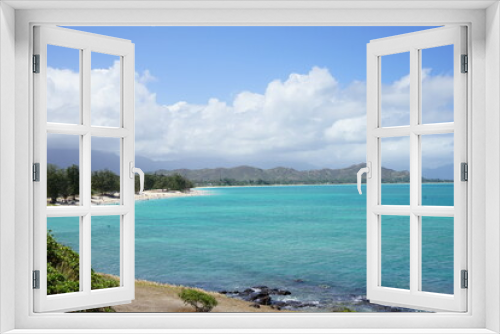 Fototapeta Naklejka Na Ścianę Okno 3D - KAILUA BEACH PARK PAVILION O'AHU HAWAII