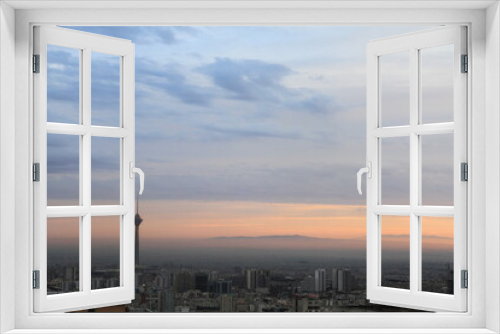Fototapeta Naklejka Na Ścianę Okno 3D - sunset time