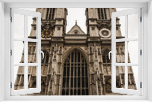 Fototapeta Naklejka Na Ścianę Okno 3D - L’abbaye de Westminster à Londres.