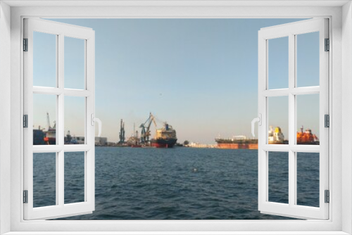 Fototapeta Naklejka Na Ścianę Okno 3D - zona de embarcadero en el puerto de  veracruz