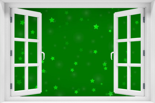 Fototapeta Naklejka Na Ścianę Okno 3D - Light Green vector texture with beautiful stars.